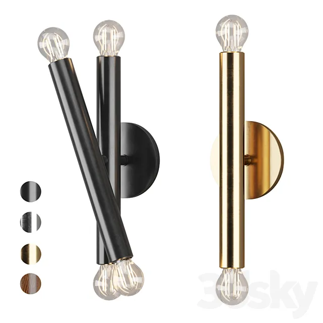 Trace Sconce West Elm 3D Model Trace Sconce West Elm 3D Model