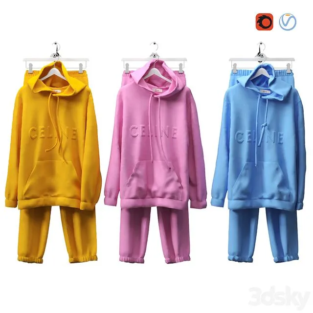 Tracksuits Set 3D Model Tracksuits Set 3D Model