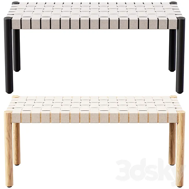 &Tradition – Betty bench TK4 3D Model &Tradition – Betty bench TK4 3D Model