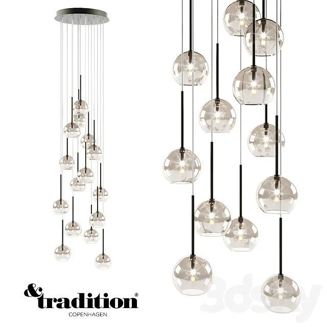 &Tradition Ice Chandelier 3DModel &Tradition Ice Chandelier 3DModel