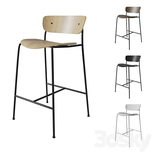 &Tradition Pavilion AV7 stool 3DModel &Tradition Pavilion AV7 stool 3DModel
