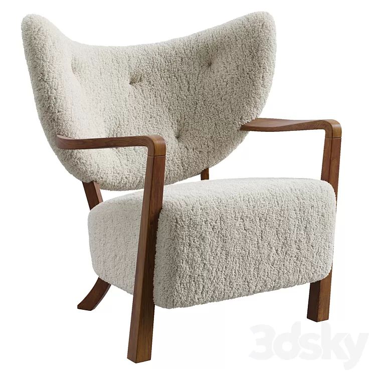 &Tradition Wulff Armchair 3D Model Free Download