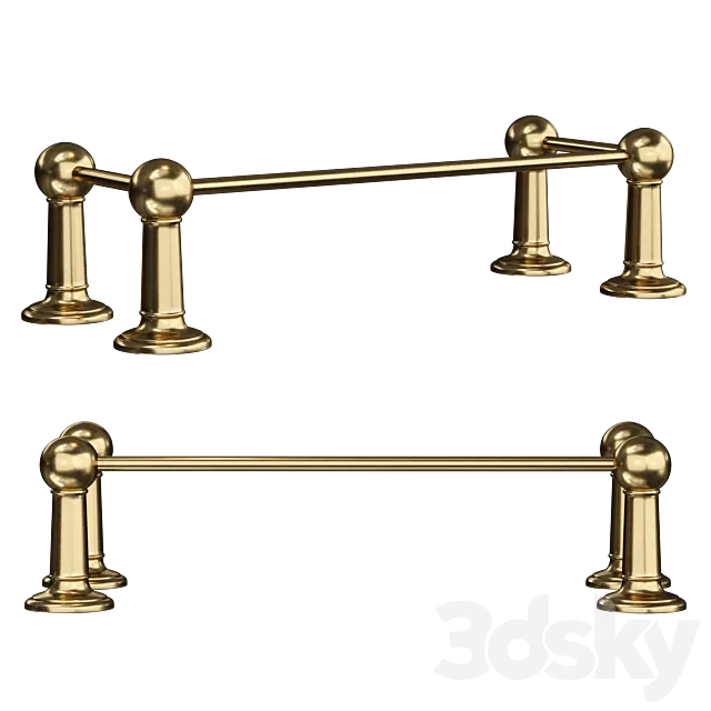 Traditional Tall Gallery Rail 3D Model