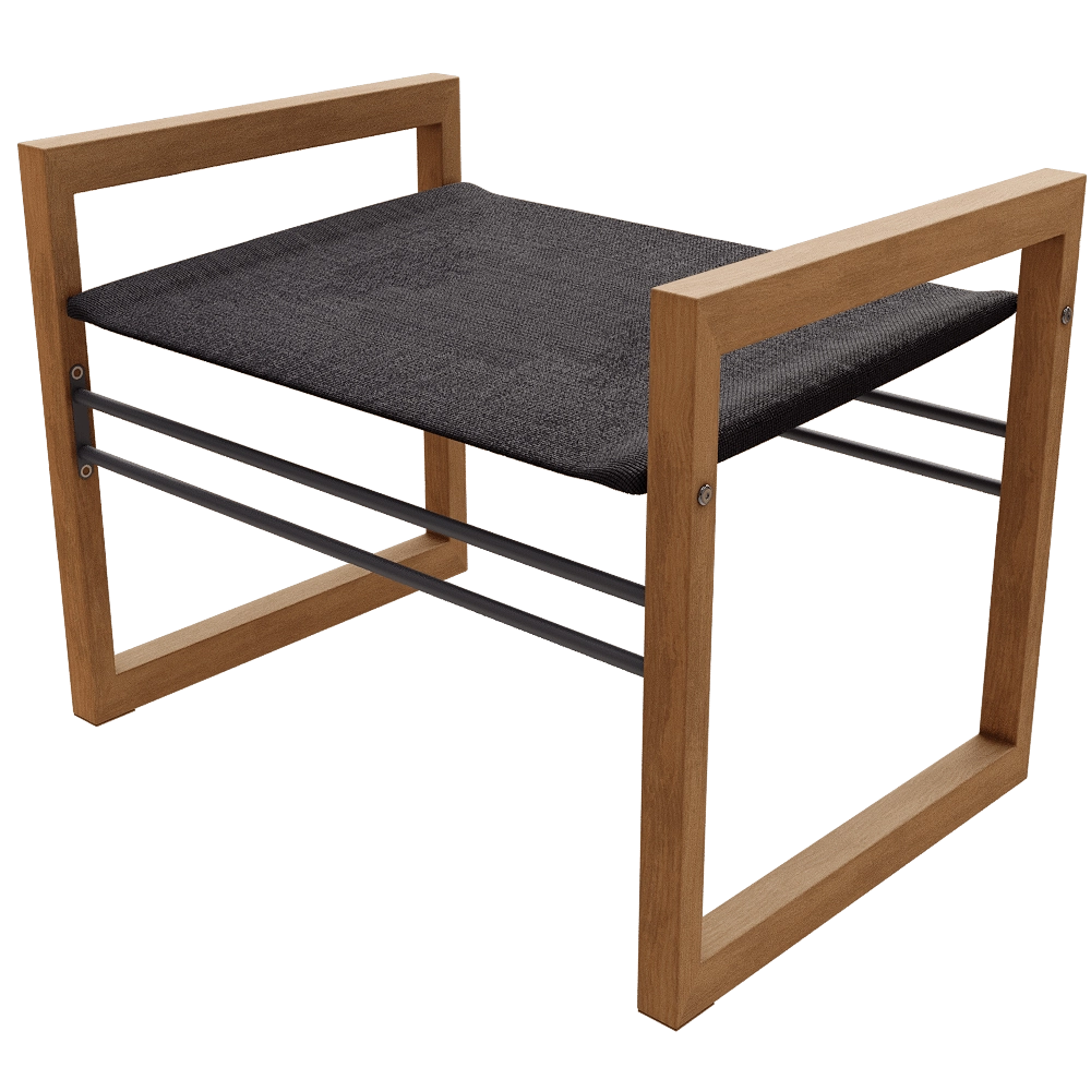 Traditional Teak – Lounger chair Sofia 3D Model