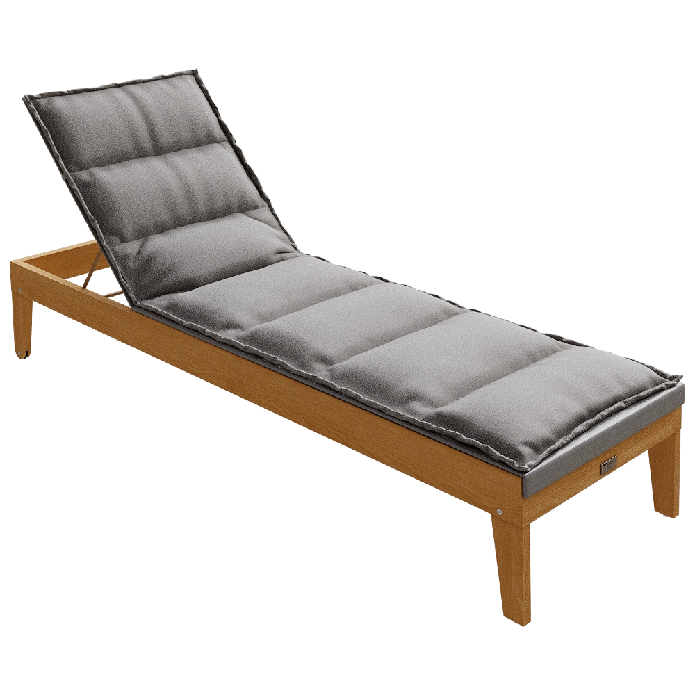 Traditional Teak – Sun lounger Noah 3D Model