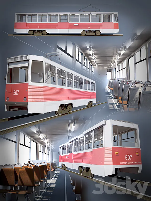 tram 3D Model