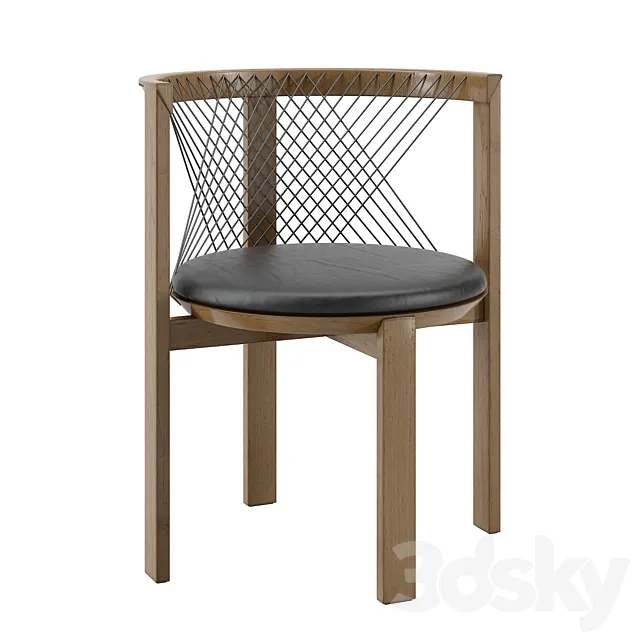 Tranekaer Furniture – Haugesen String Chairs 3D Model Tranekaer Furniture – Haugesen String Chairs 3D Model