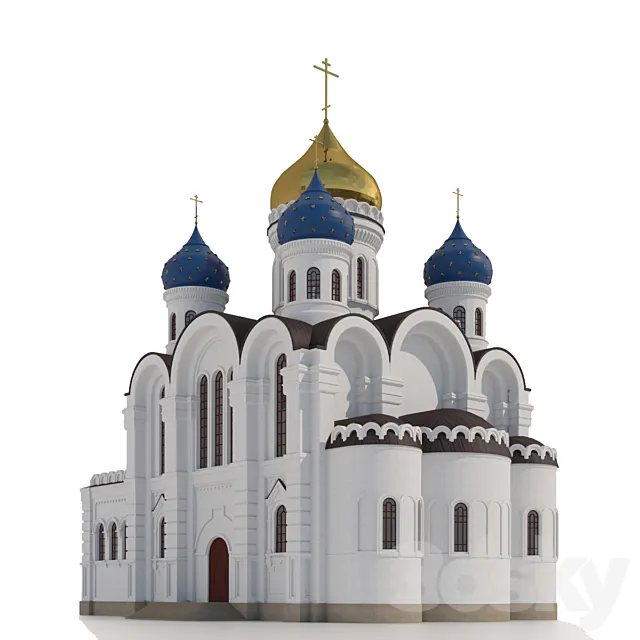 Transfiguration Cathedral. St. Nicholas Ugreshsky Monastery 3DModel