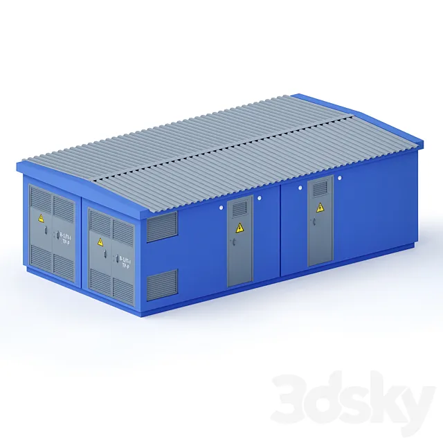Transformer substation 3D Model
