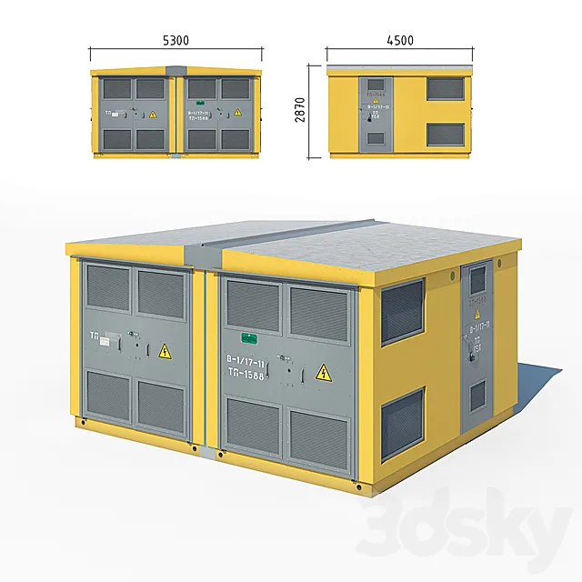 Transformer substation (MITS) 3D Model Transformer substation (MITS) 3D Model