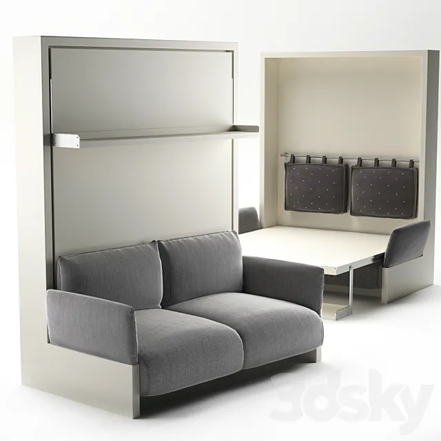 Transforming bed Murphy 3D Model Transforming bed Murphy 3D Model
