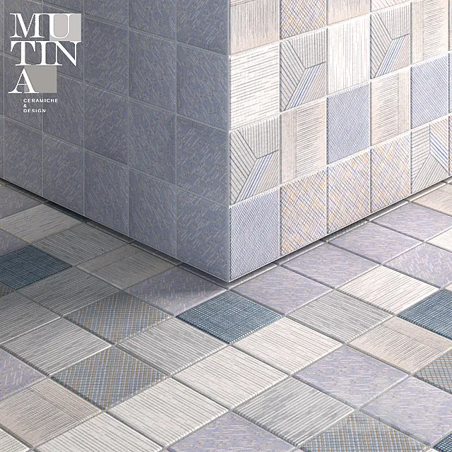 Tratti by Mutina – set 02 – n.3 tile pattern multitexture 3DModel Tratti by Mutina – set 02 – n.3 tile pattern multitexture 3DModel