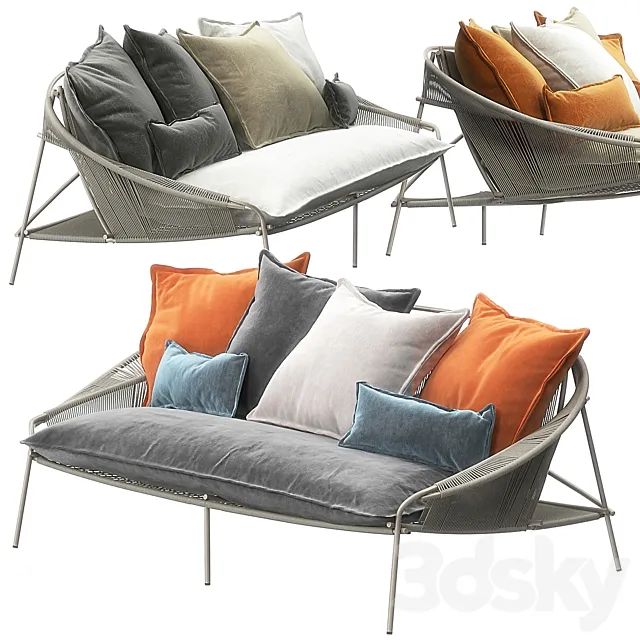 Traveler Outdoor Sofa by Roche Bobois 3DModel