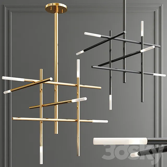 Traverse chandelier 3D Model