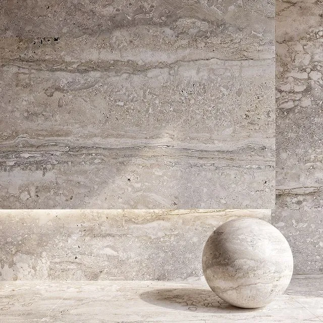 Travertin Stone 3D Model