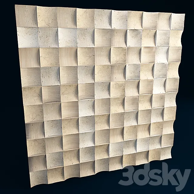 travertine mosaic 3D Model travertine mosaic 3D Model
