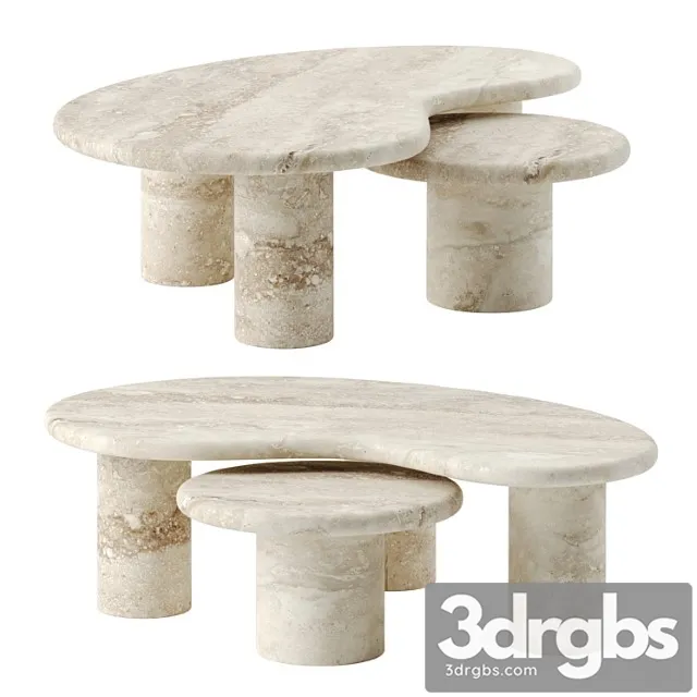 Travertine puddle coffee table by anna karlin Travertine puddle coffee table by anna karlin