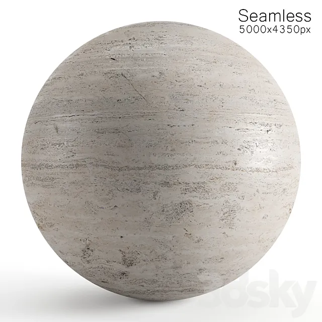 Travertine. Seamless materials and slabs 3D Model