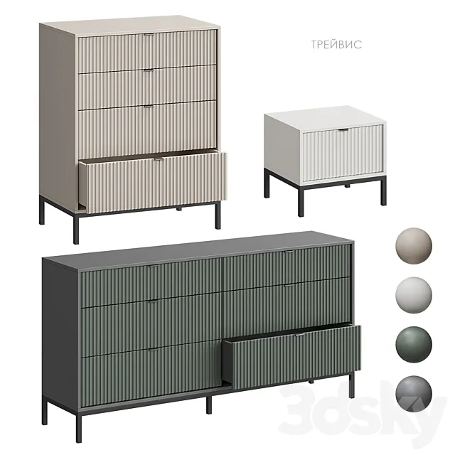 Travis chest of drawers Divan.ru 3D Model