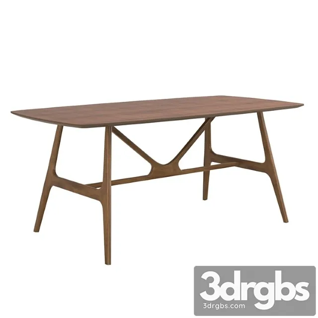 Travis dining table 2 3D Model Download Travis dining table 2 3D Model Download