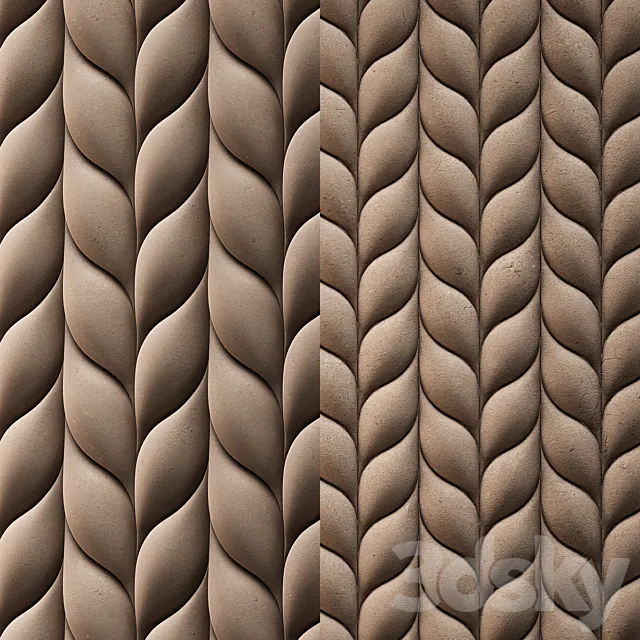 TRECCIA By 3D 3D Panel – Surface 3D Model