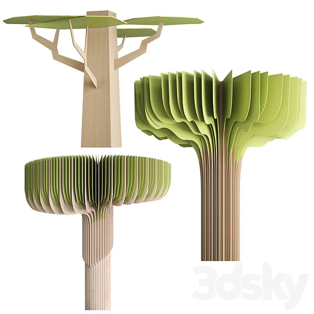 Trees for the play area 3D Model Trees for the play area 3D Model