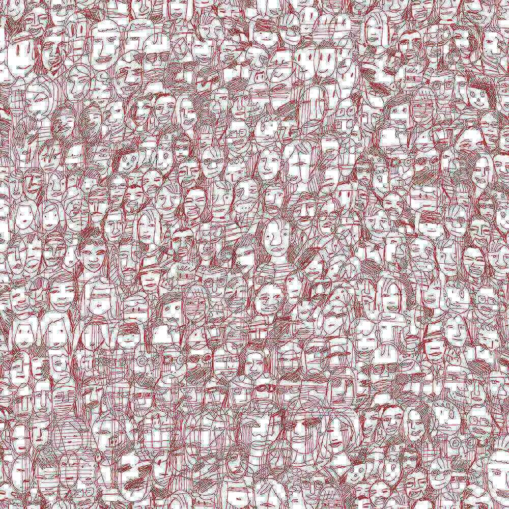 Tres Tintas  – Wallpaper Mil Caras 1995-7 3D Model