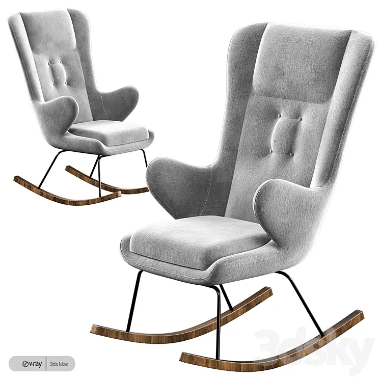 Tresser Rocking Chair 3D Model Free Download Tresser Rocking Chair 3D Model Free Download