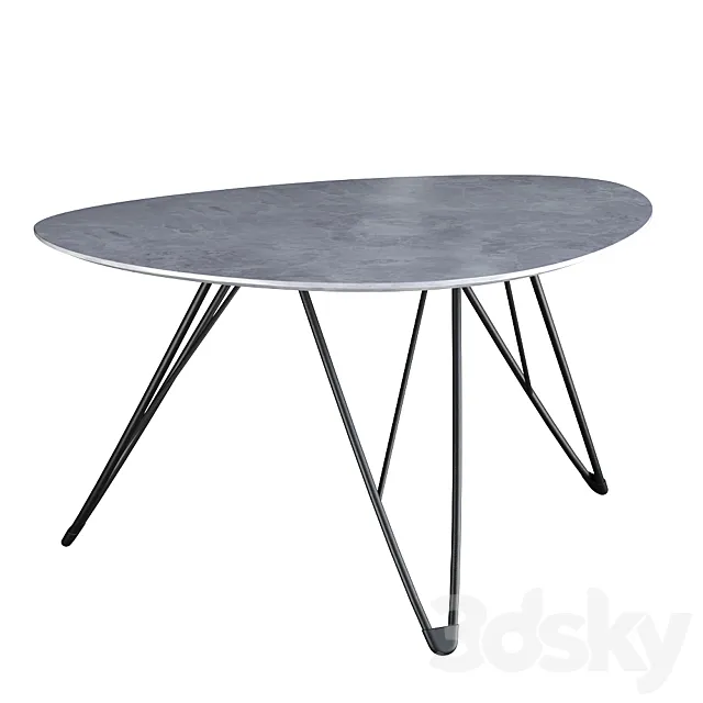 Triangle coffee table 3D Model