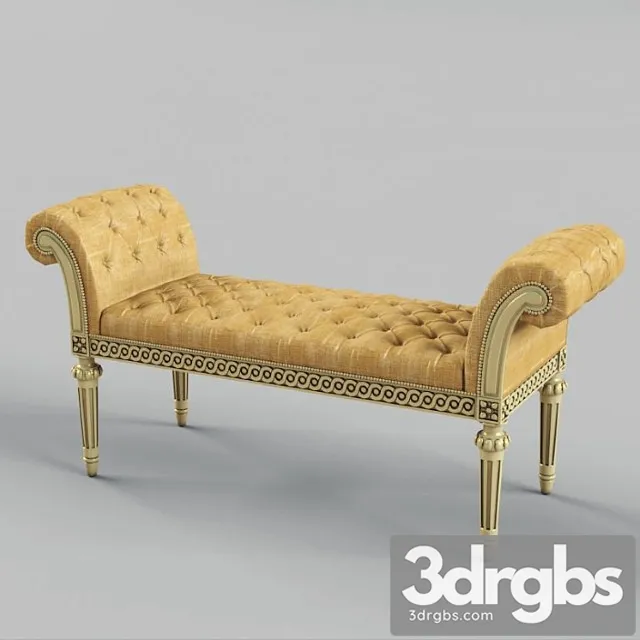 Trianon Court Bench 3D Model Download