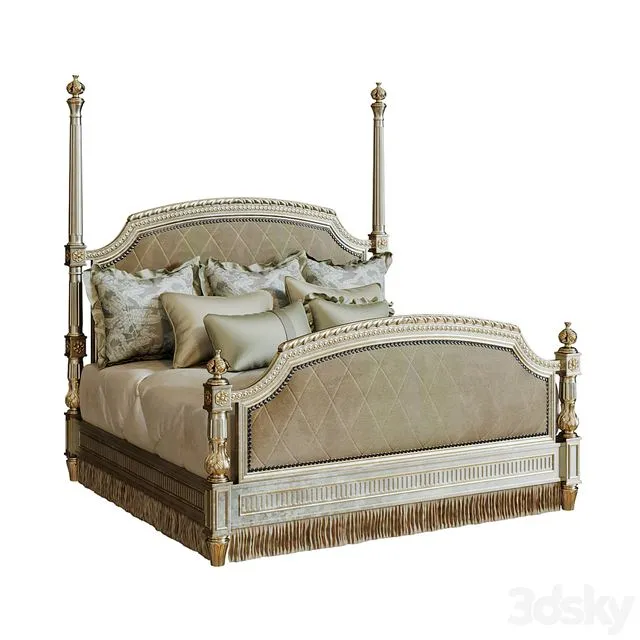TRIANON COURT POSTER BED 3D Model TRIANON COURT POSTER BED 3D Model