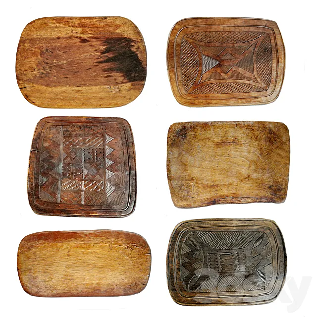 Tribal Wood Decor 3D Model Tribal Wood Decor 3D Model