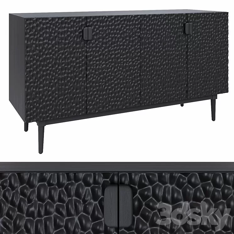 Tribalt La Redoute solid mango sideboard 3D Model Free Download