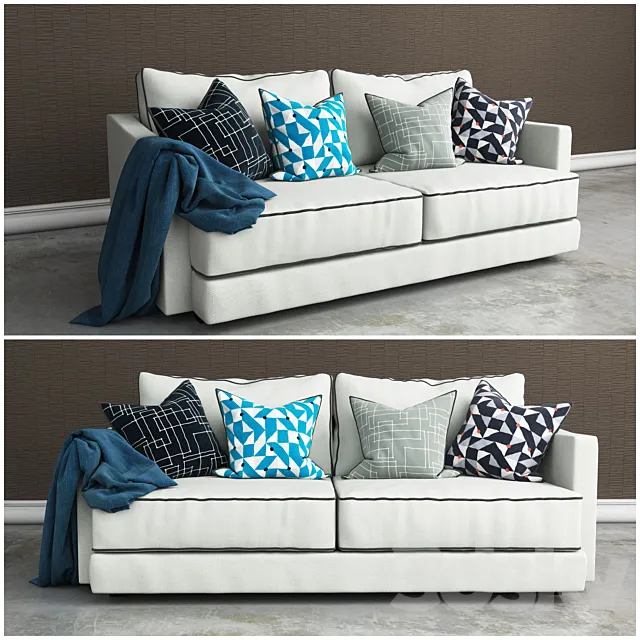 Tribeca collection sofa 3D Model
