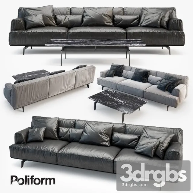 Tribeca Sofa Set 3D Model Download