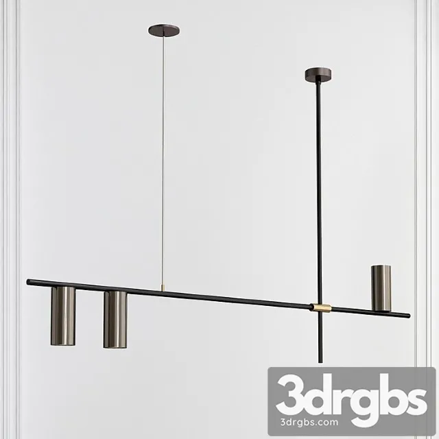 Tribes ambient linear pendant light 3D Model Download