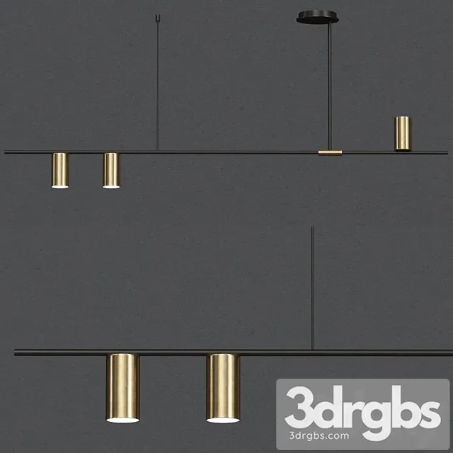 Tribes linear pendant_2 3D Model Download