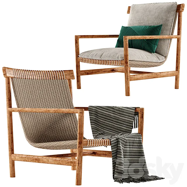 Tribu Amanu armchair 3D Model
