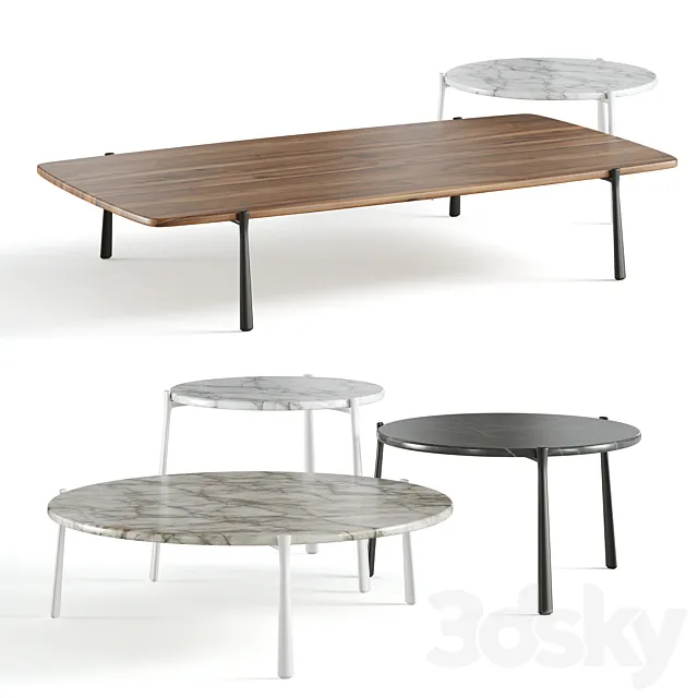 Tribu Branch Low Tables 3DModel