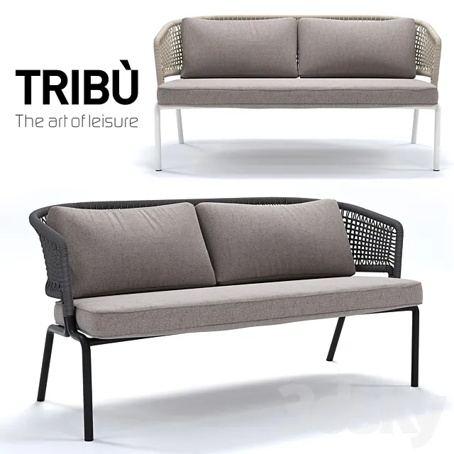 TRIBU Contour Sofa 3D Model TRIBU Contour Sofa 3D Model