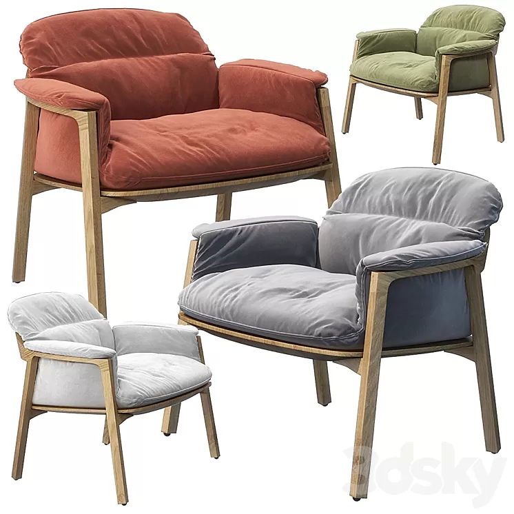 Tribu Nomad Easy chair 3D Model