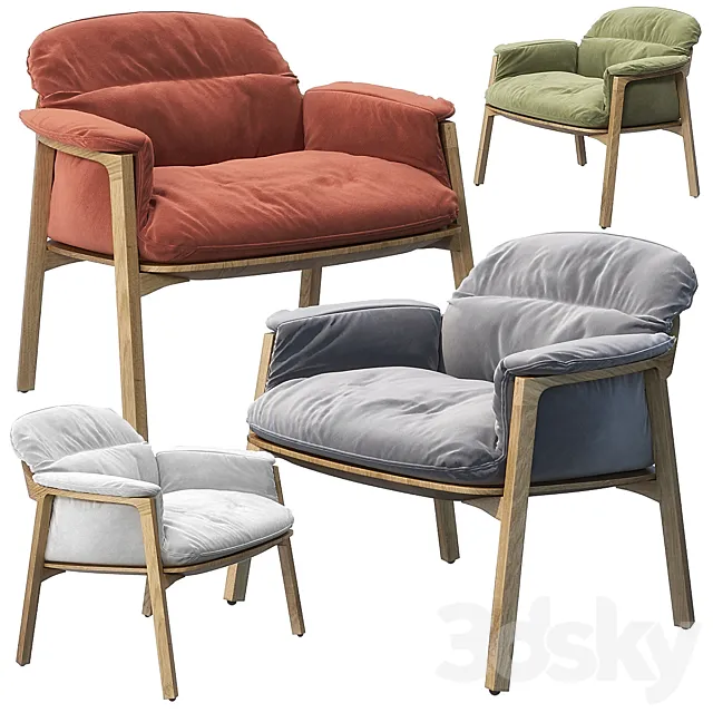 Tribu Nomad Easy chair 3DModel Tribu Nomad Easy chair 3DModel