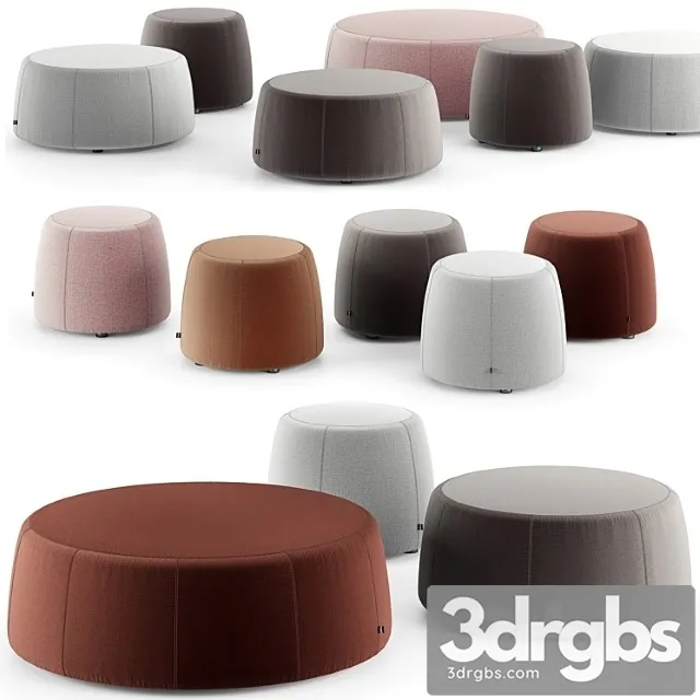 Tribu nomad poufs 2 3D Model Download