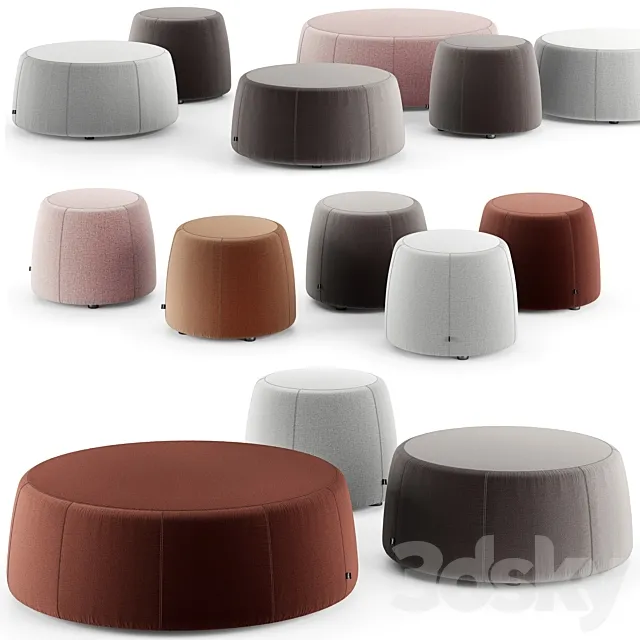 Tribu nomad poufs 3D Model Tribu nomad poufs 3D Model