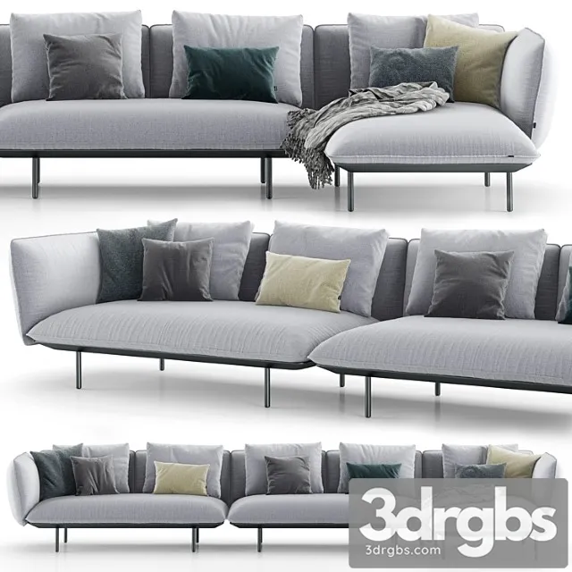 Tribu senja sofa 2 3D Model Download