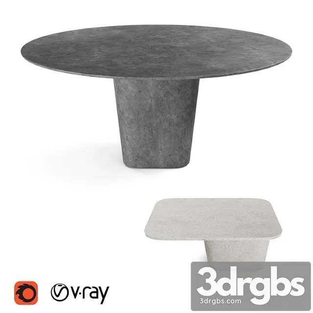 Tribù tao outdoor garden tables 2 3D Model Download Tribù tao outdoor garden tables 2 3D Model Download