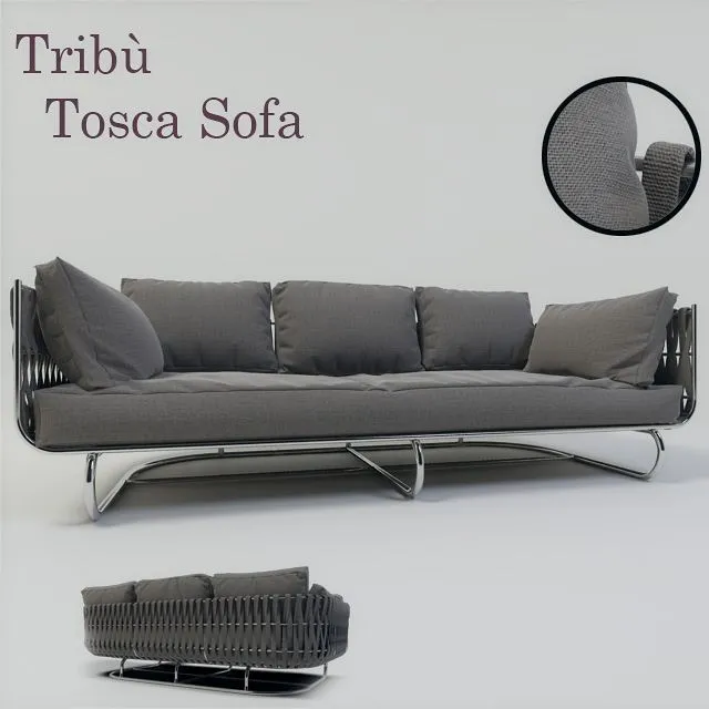 Tribu Tosca Sofa 3D Model