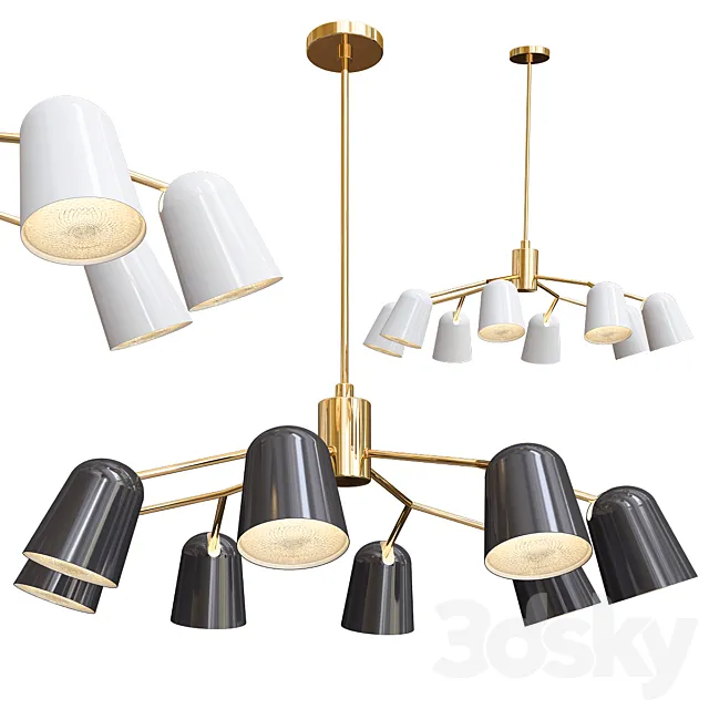 Trill Chandelier – 2 types 3D Model