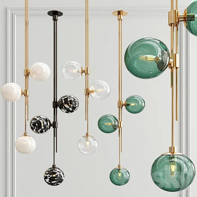 Trilogy Pendant – 4 type 3D Model Trilogy Pendant – 4 type 3D Model