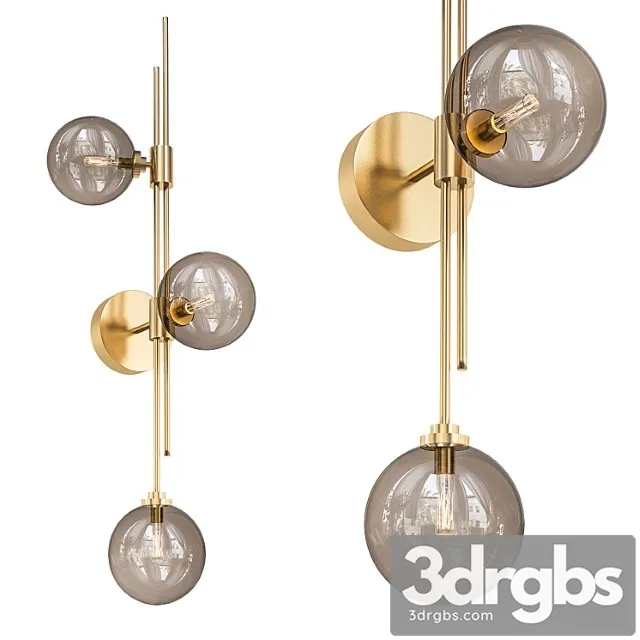 Trilogy wall sconce articolo lighting 3D Model Download